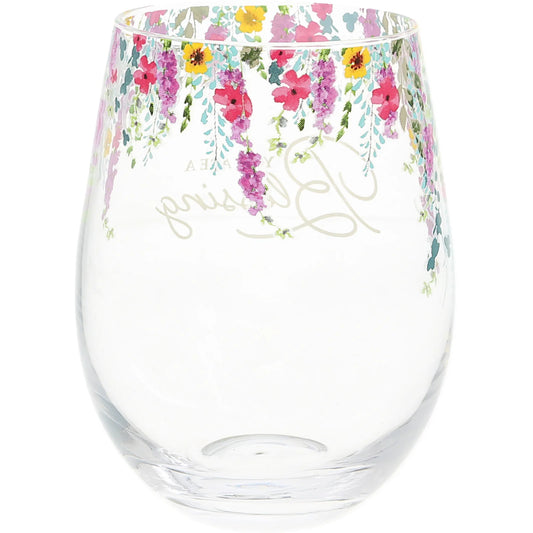 You Are a Blessing Wine Glass