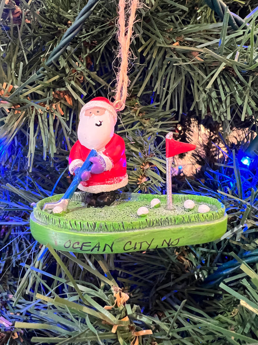 Santa Putting Ornament