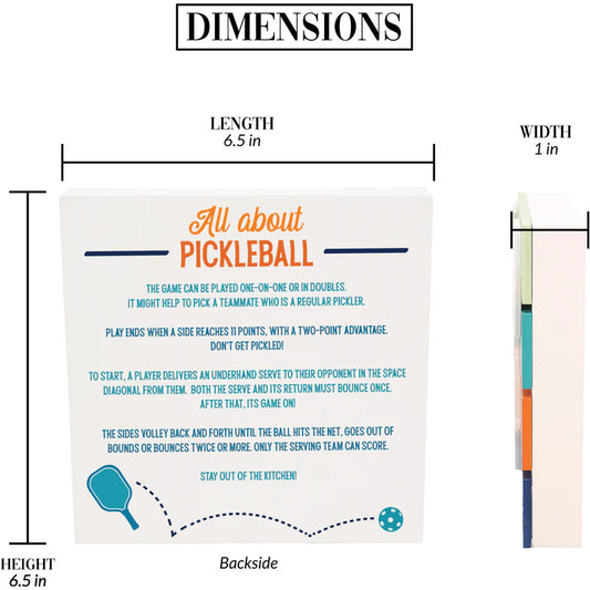 Eat Sleep Pickleball Plaque