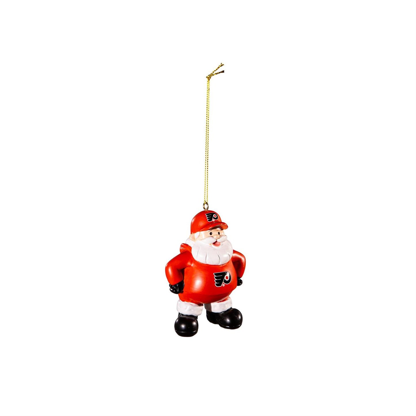 Flyers Coach Santa Ornament