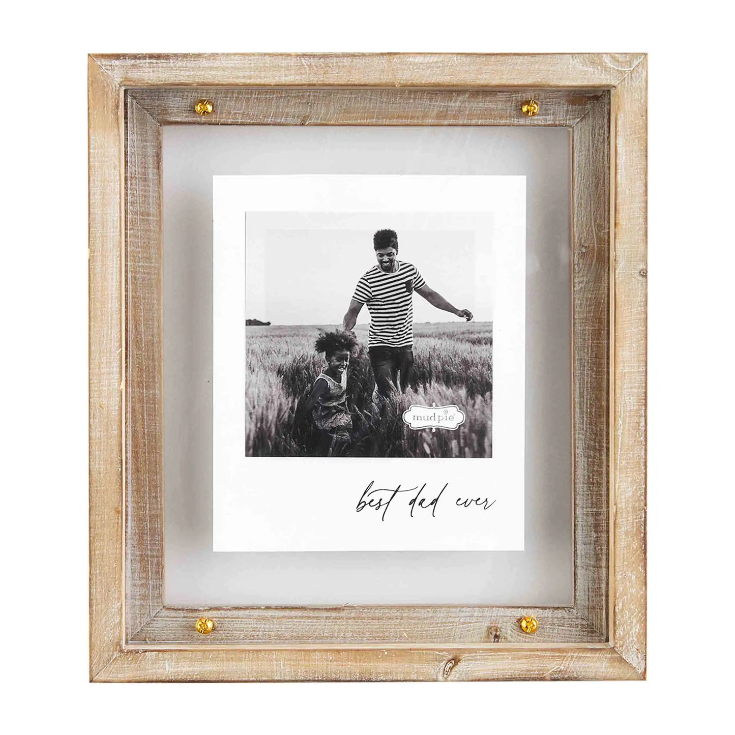 Dad Wood & Brass Frame