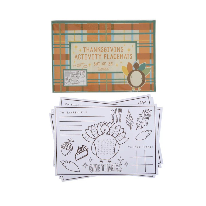 Thanksgiving Activity Placemat Set