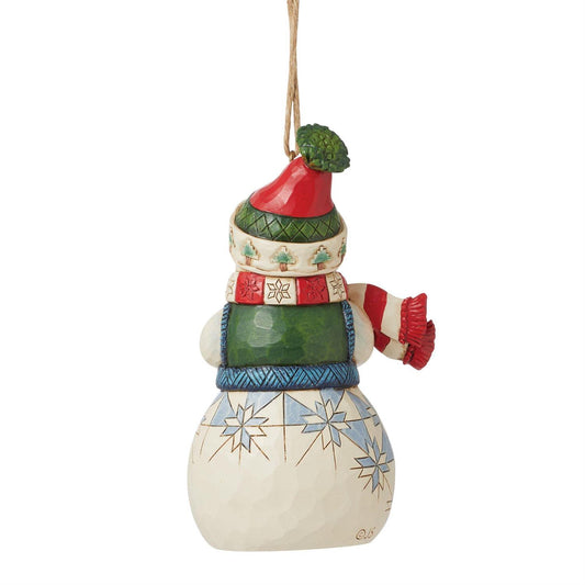 Snowman With Cocoa Ornament