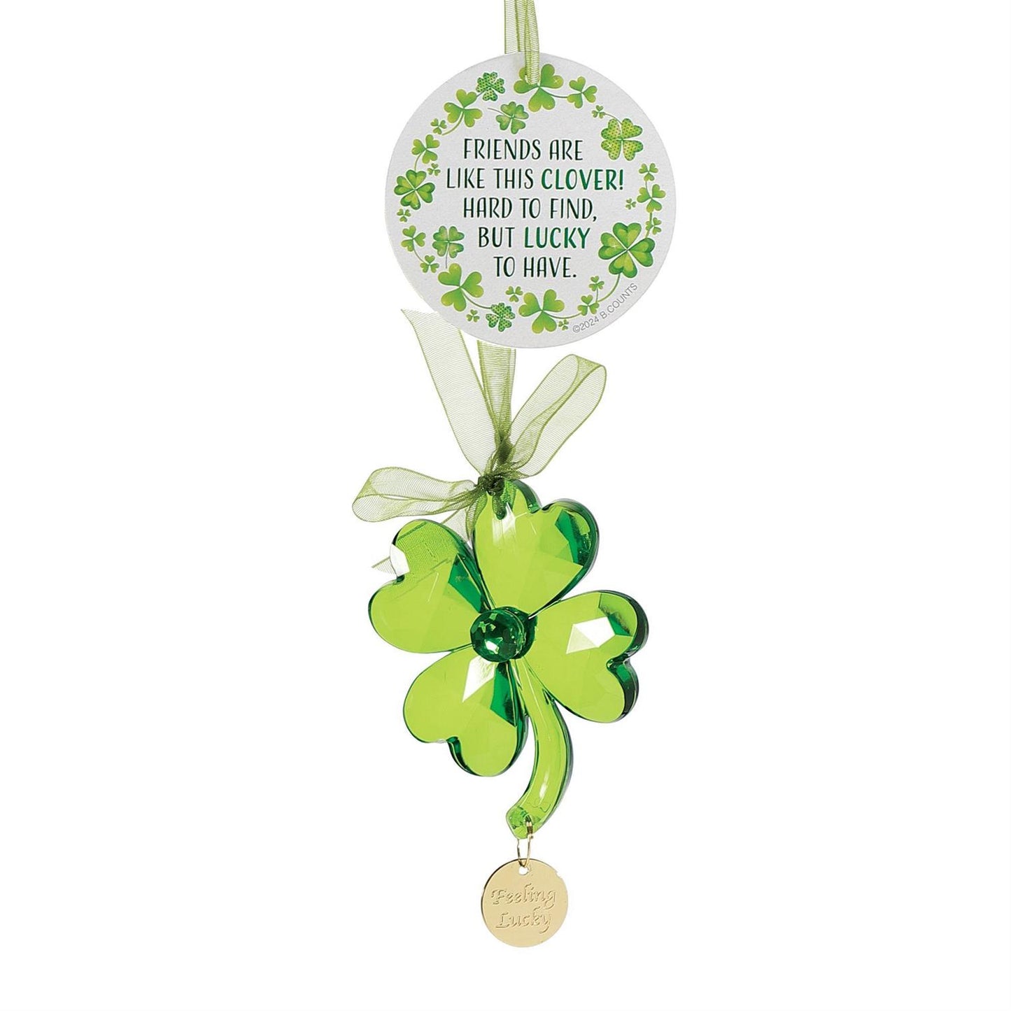 Lucky Clover Facets Ornament