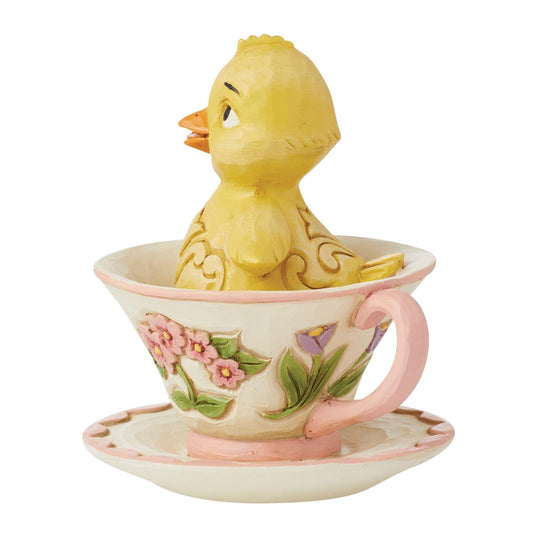 Chick In Teacup Mini Figurine