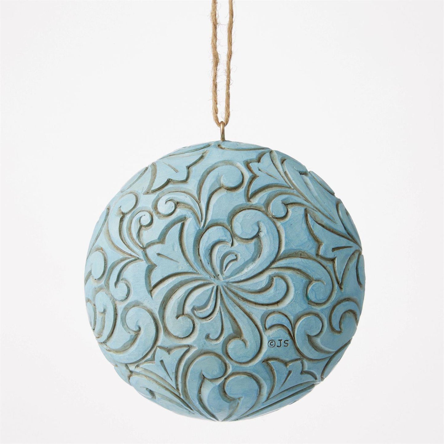 Blue and Gold Holy Family Ornament