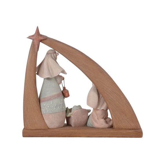Nativity Creche w/ Star Figurine