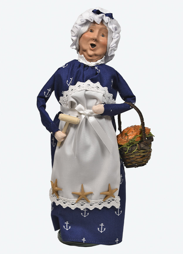 Nautical Mrs. Claus With Crabs