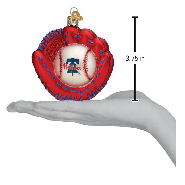 Philles Baseball Mitt Ornament