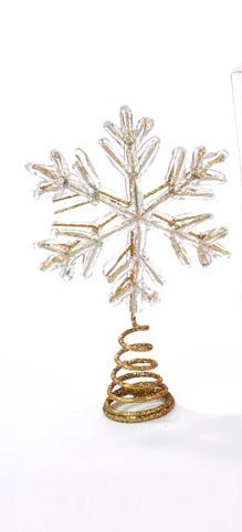 Gold Snowflake Topper