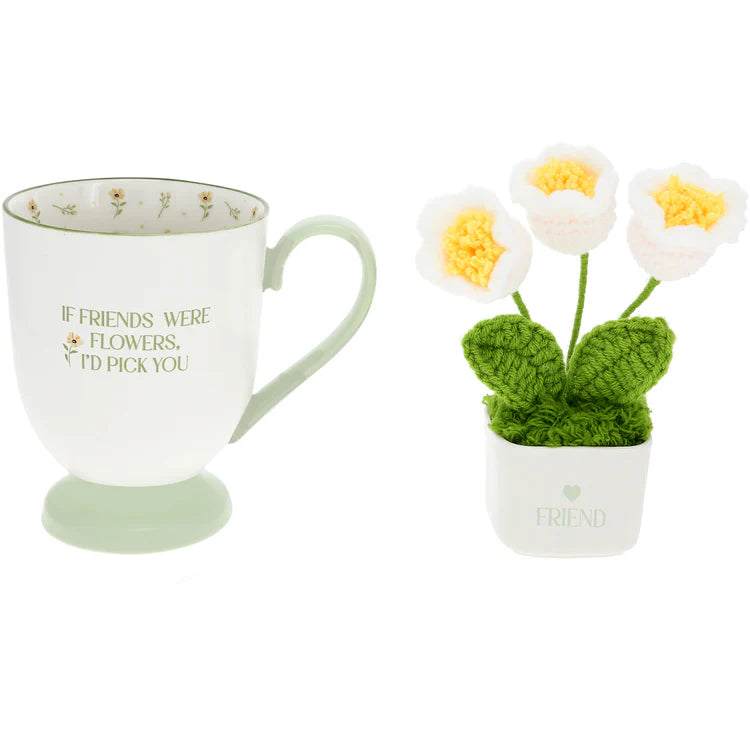 Friends Cup w/ Flowers