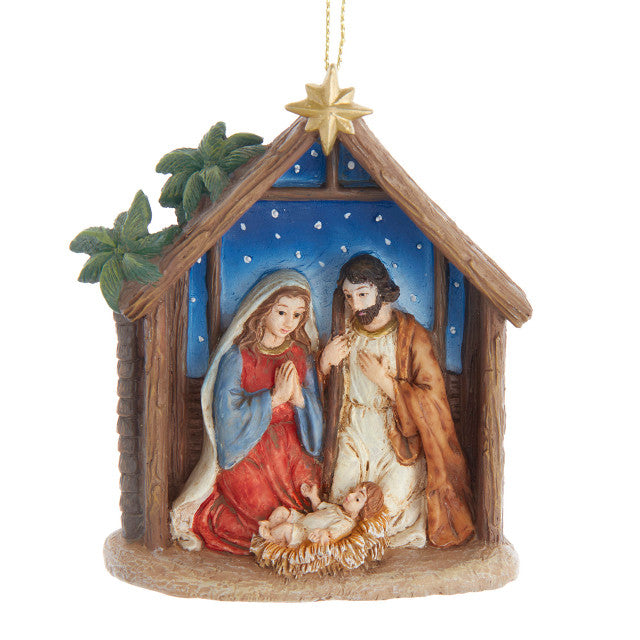 Nativity Stable Scene Ornament