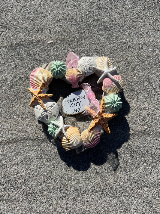 Shells Heart Wreath Ornament