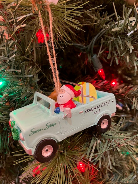 Santa & Friend In Scout Ornament