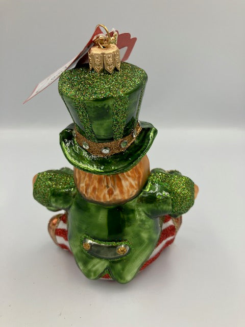 Luck O' The Irish Glass Ornament