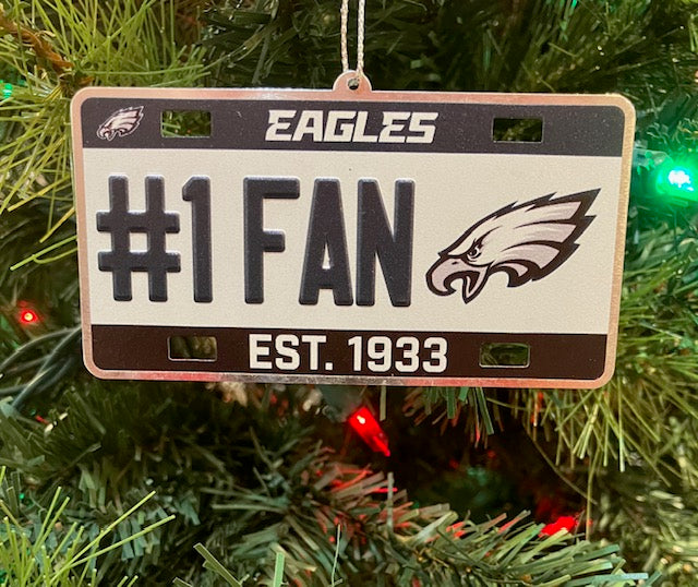 Eagles License Plate Ornament