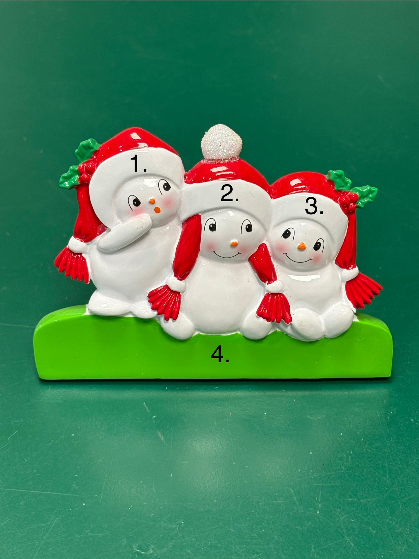 Snowman Family of Three Tabletop Decor