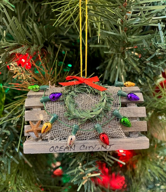 Lobster Trap W/ Lights Ornament