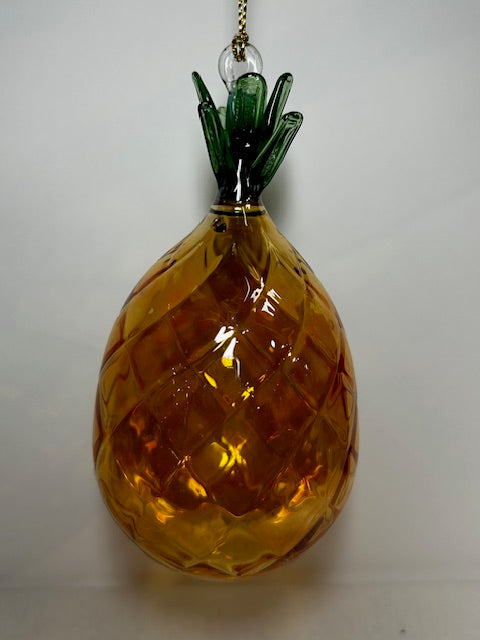 Mid Size Pineapple Egyptian Glass Ornament