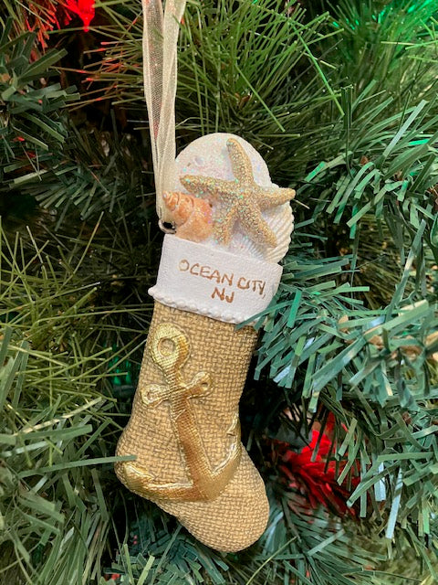 Anchor Stocking Ornament