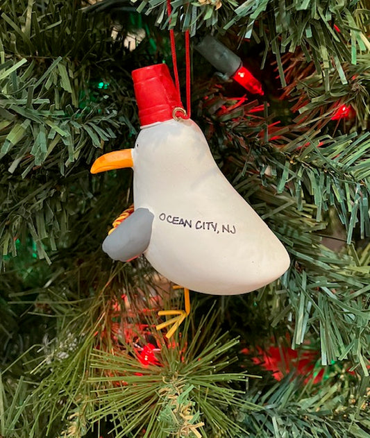 Seagull W/ Hot Dog Ornament