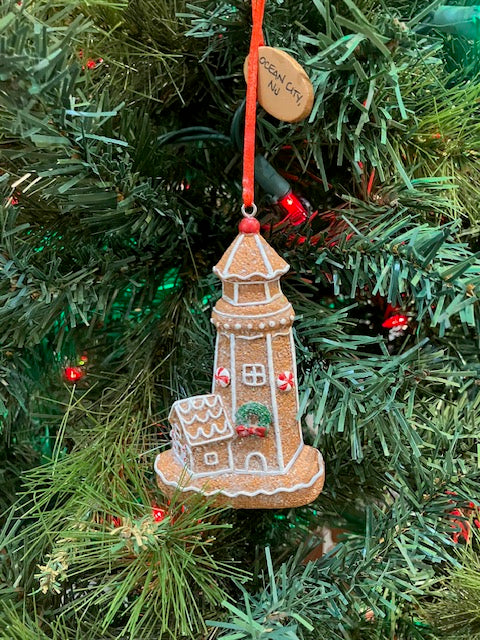 Gingerbread Lighthouse Ornament