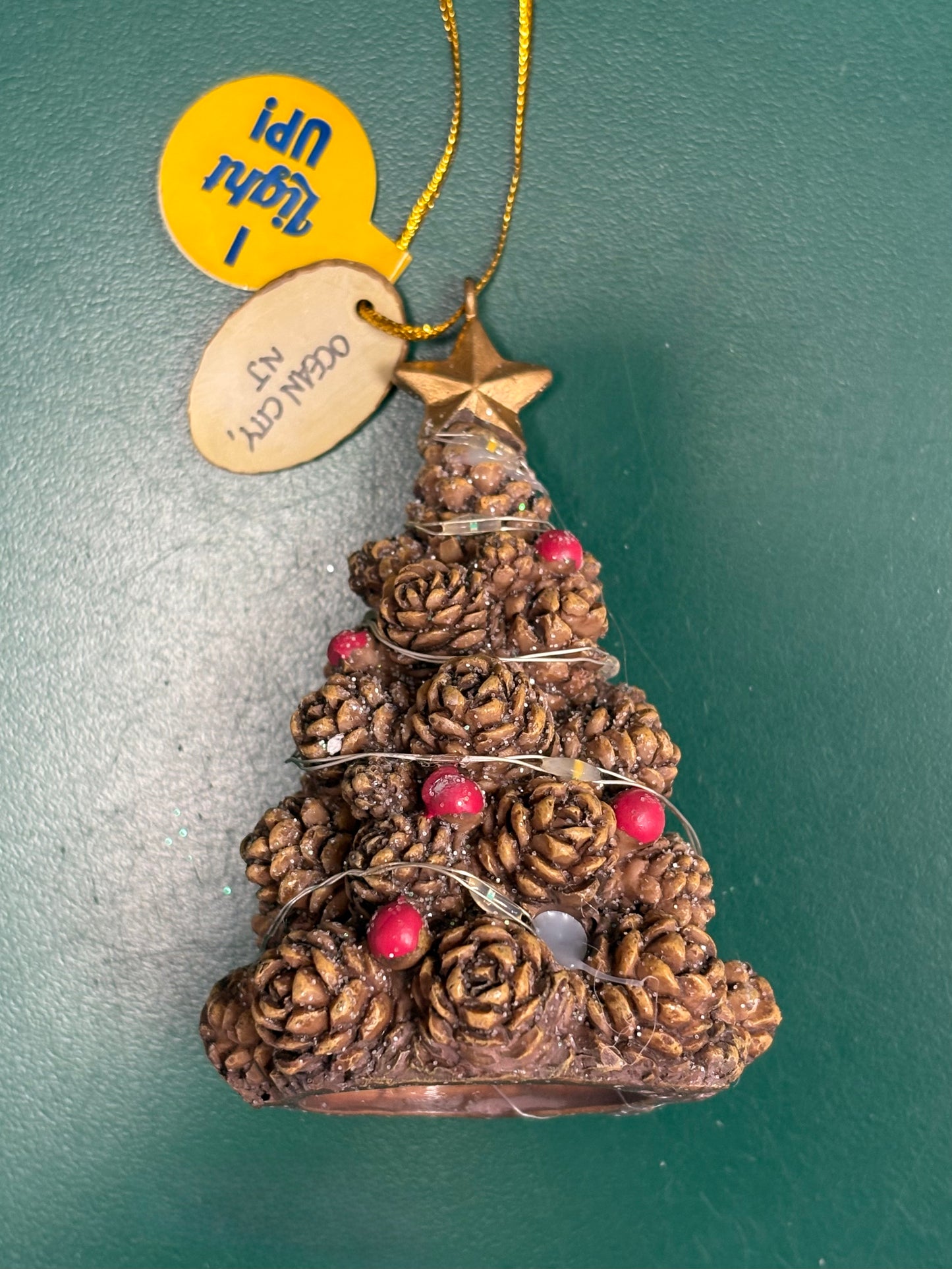 Pinecone Tree Lit Ornament