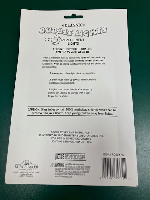 Bubble Light Replacement