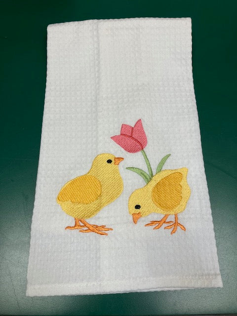 Chicks & Tulip Towel