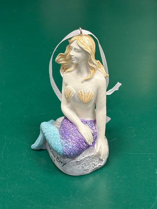 Mermaid On Rock Ornament
