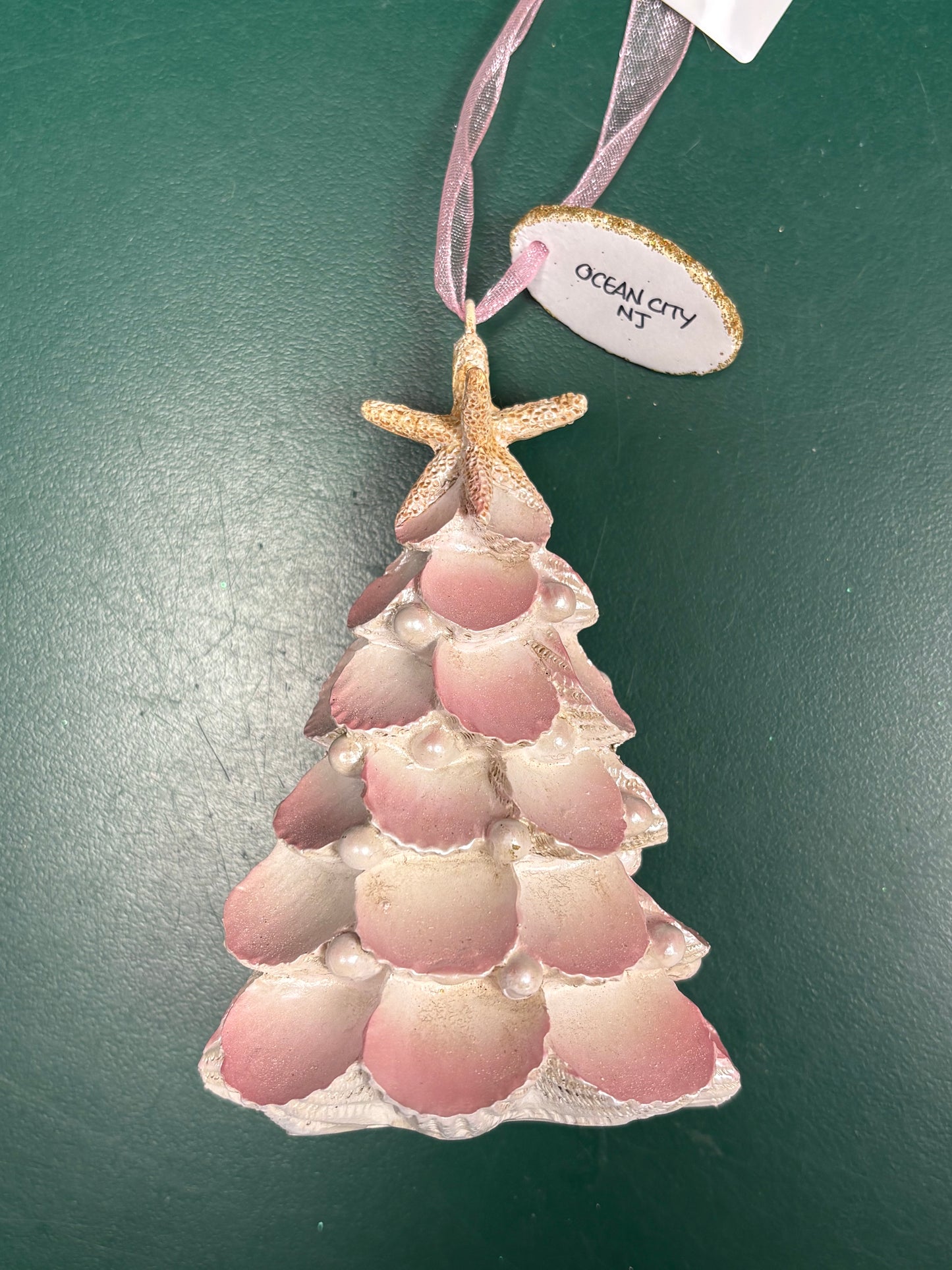 White Shell Tree Ornament