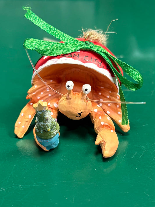 Red Hermit Crab with Tree Ornament