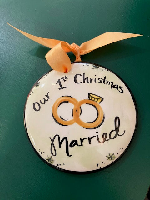 Our 1st Christmas Married Ornament
