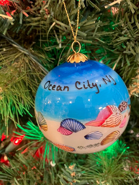 Seashells Ocean City Ornament