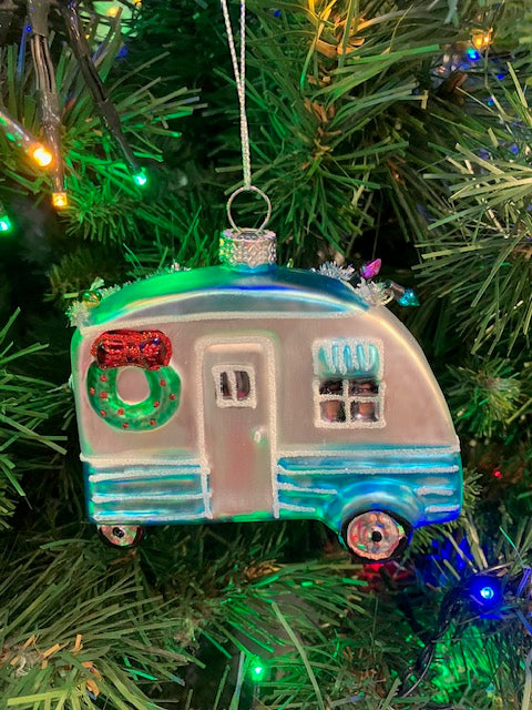 Ocean City Blue Camper Ornament