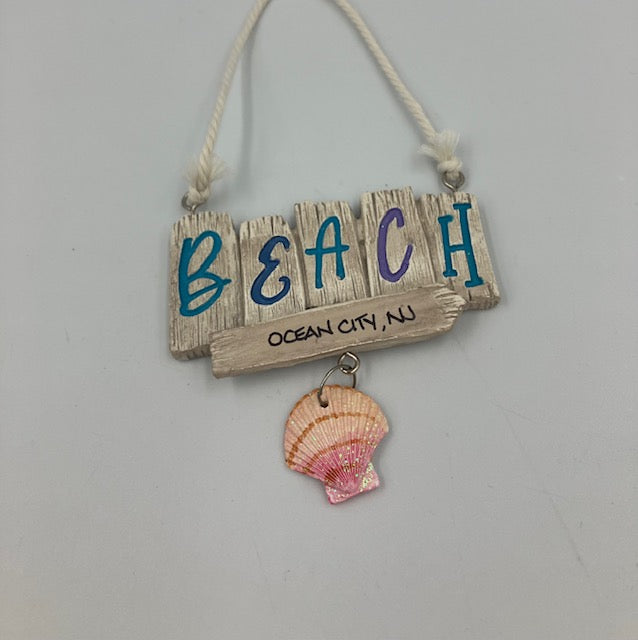 Beach Sign Ornament