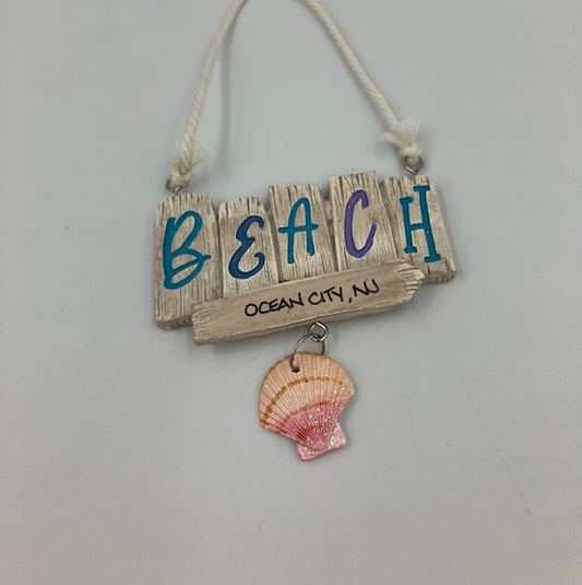 Beach Sign Ornament
