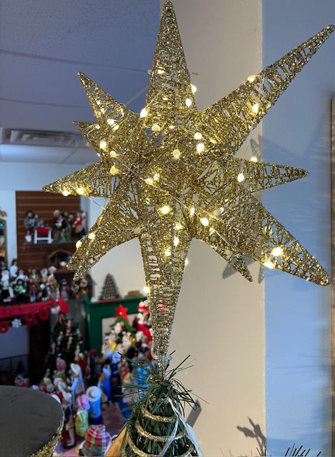Gold Starburst Tree Topper