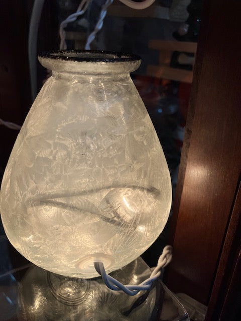 Spooky Grave Lit Glass Decor