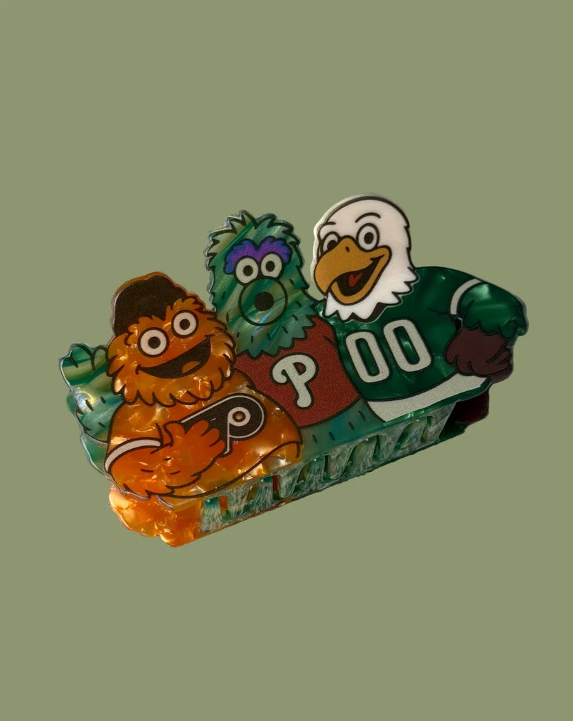 Philly Mascots Hair Clip