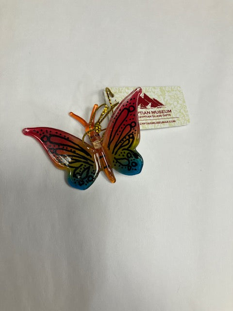Butterfly Egyptian Glass Ornament