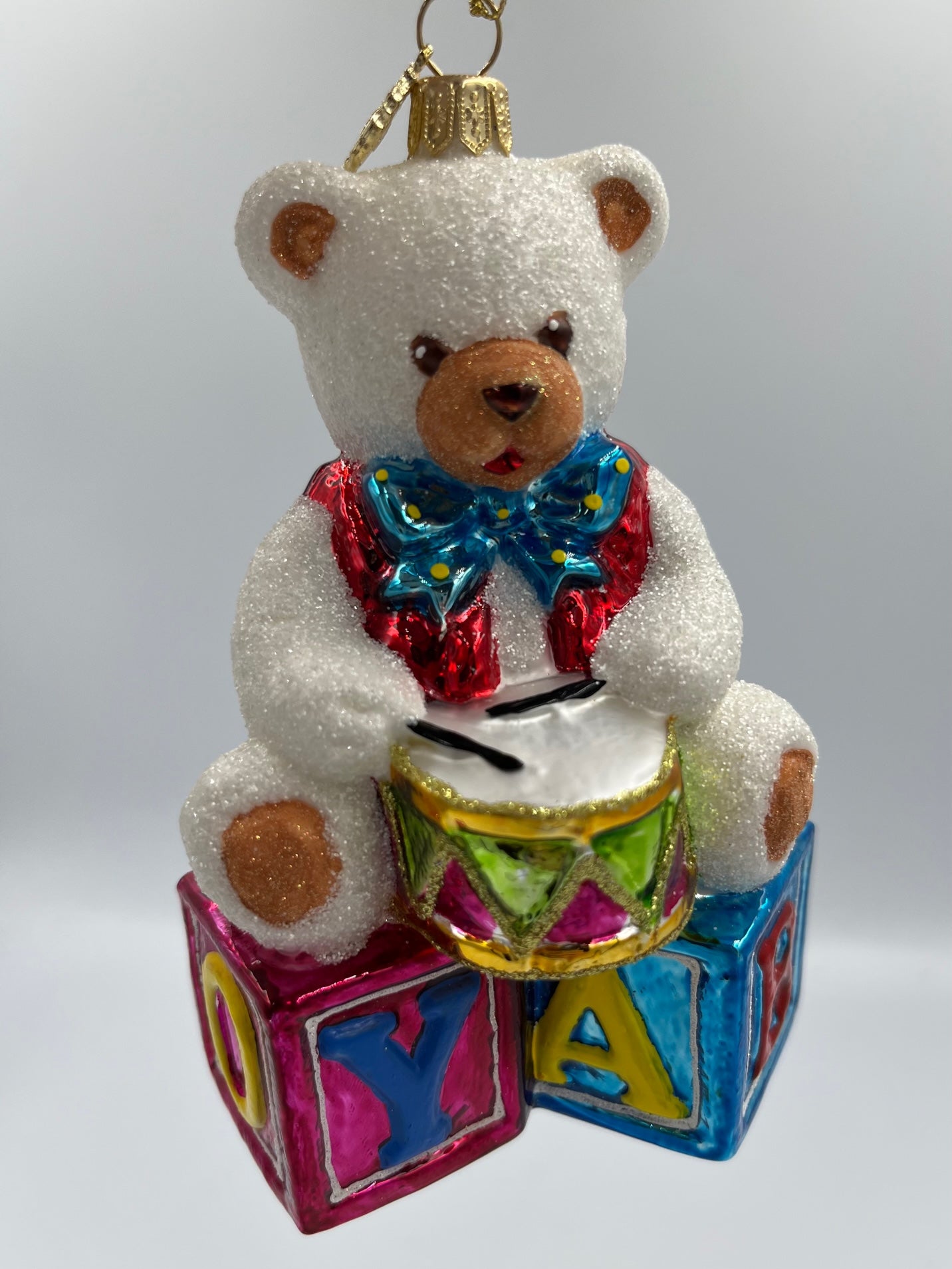 Teddy Bear And Baby Blocks Ornament