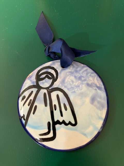 Angel Blue Ornament