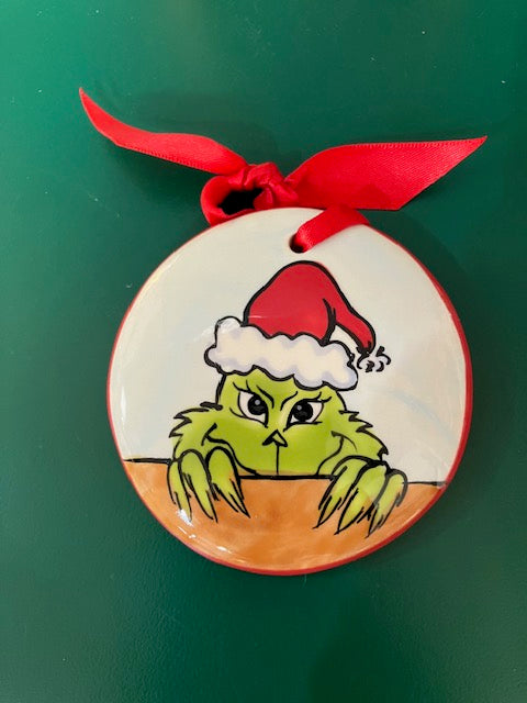 Sneaky Grinch Ornament