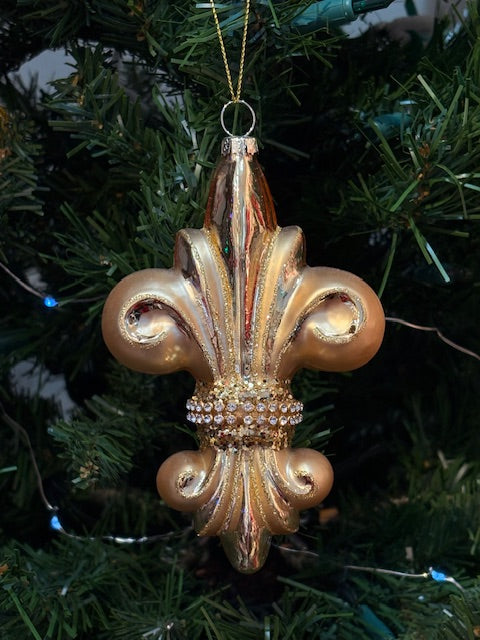 Gold Fleur-De-Lis Ornament