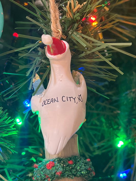 Seagull with Fries Ornament