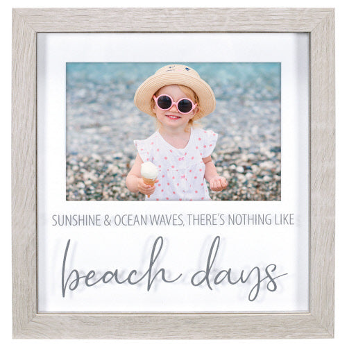 Beach Days Frame Shadow Box