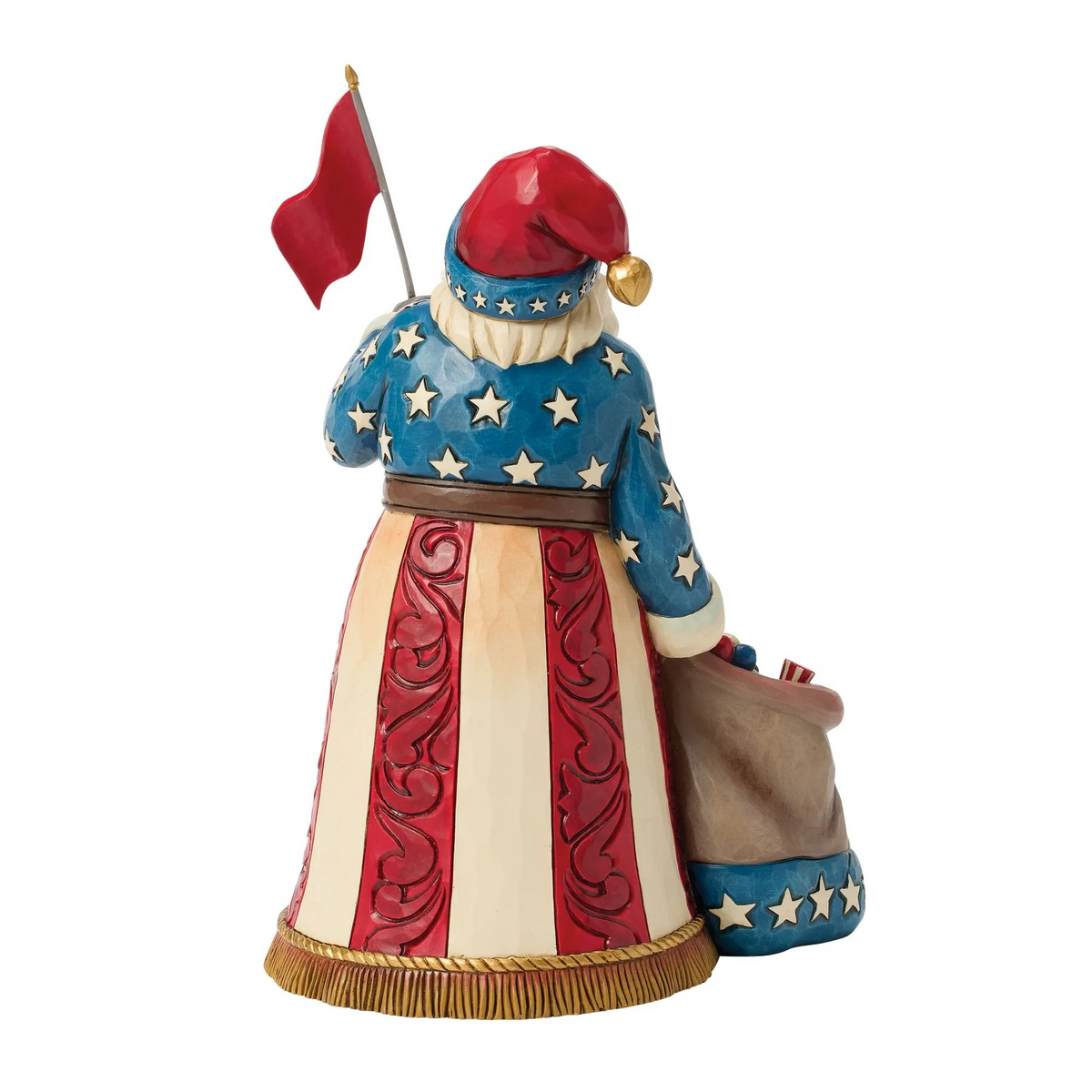 Patriotic Santa Figurine