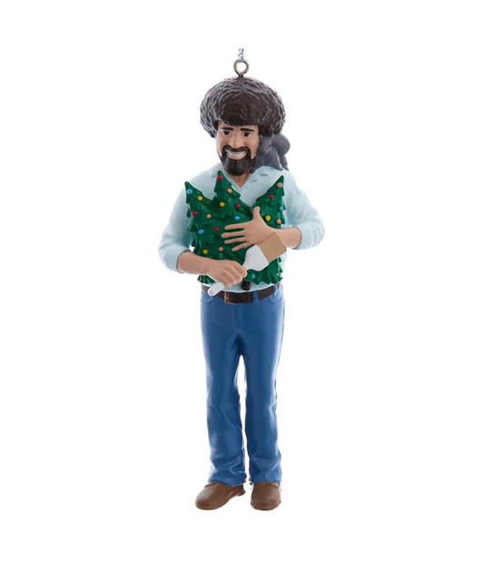 Bob Ross With Trees Ornament