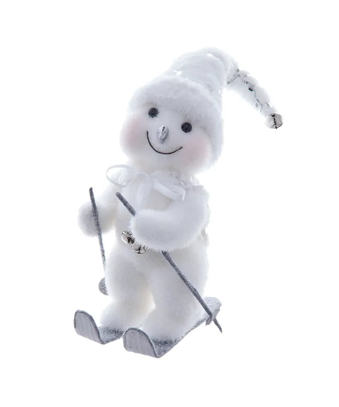 Skiing Snowman Decor